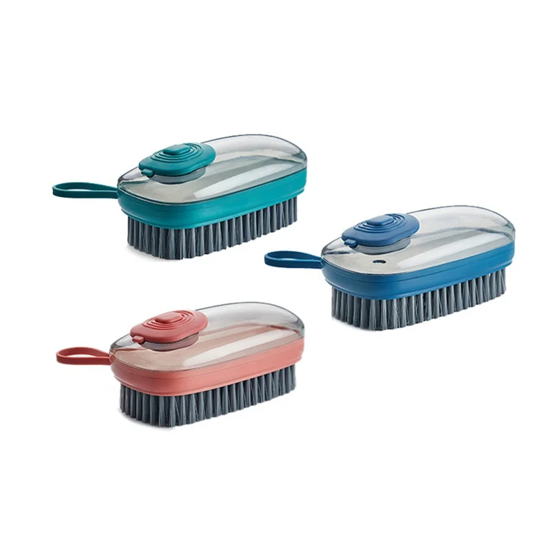 

Laundry Cleaning Brush Household Hard Wool Shoes Washing Tools Kitchen Pot Dish Automatic Liquid Addition Brush