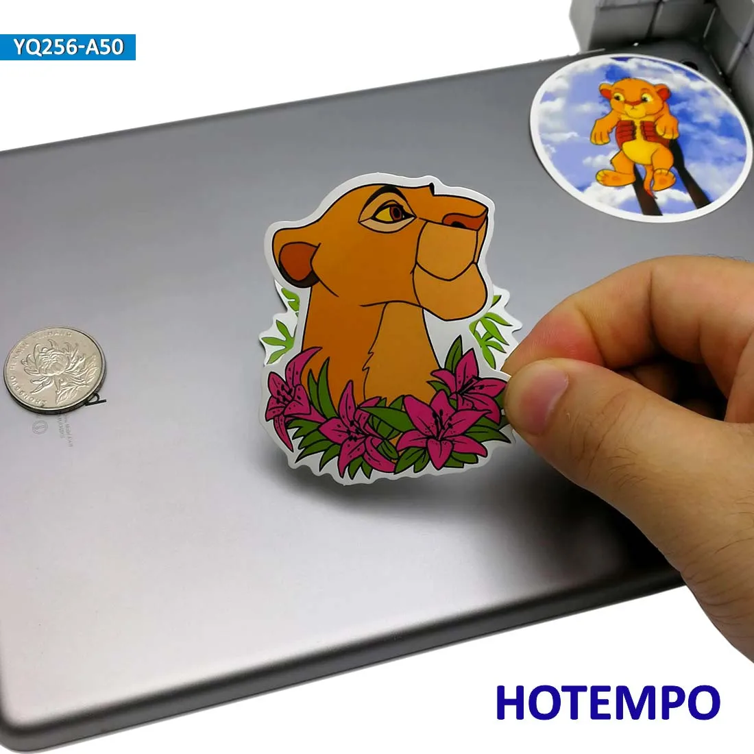 50 шт лев Король мультфильм наклейки для ребенка подарок меховой брелок для телефона ноутбук чемодан для скейтборда водонепроницаемые наклейки