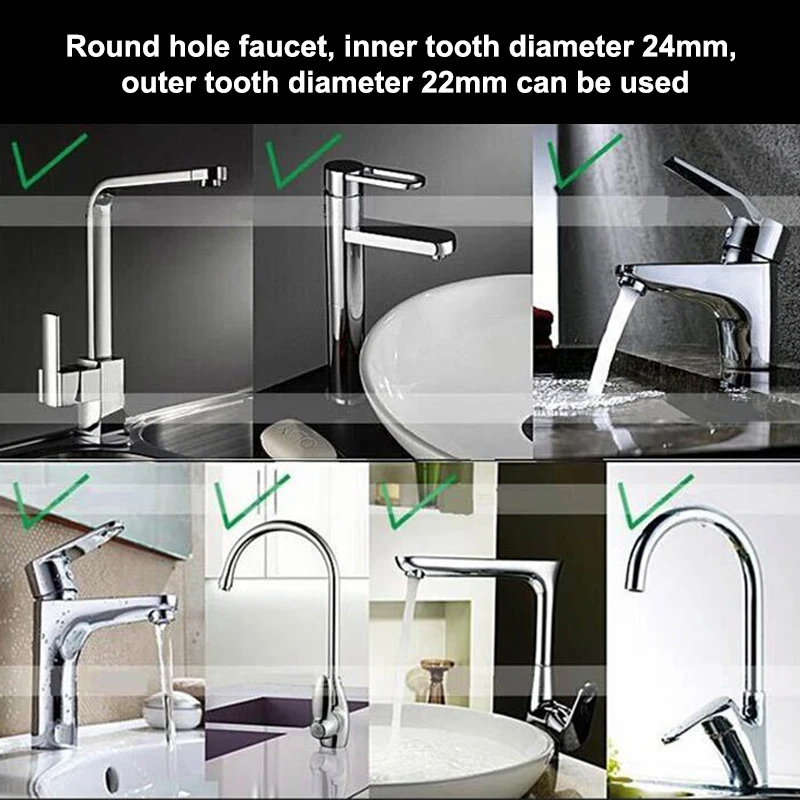

360 Degree Adjustment Bubbler High Pressure Faucet Extender Suitable for Kitchen & Bathroom Saving water Accessories Supplies