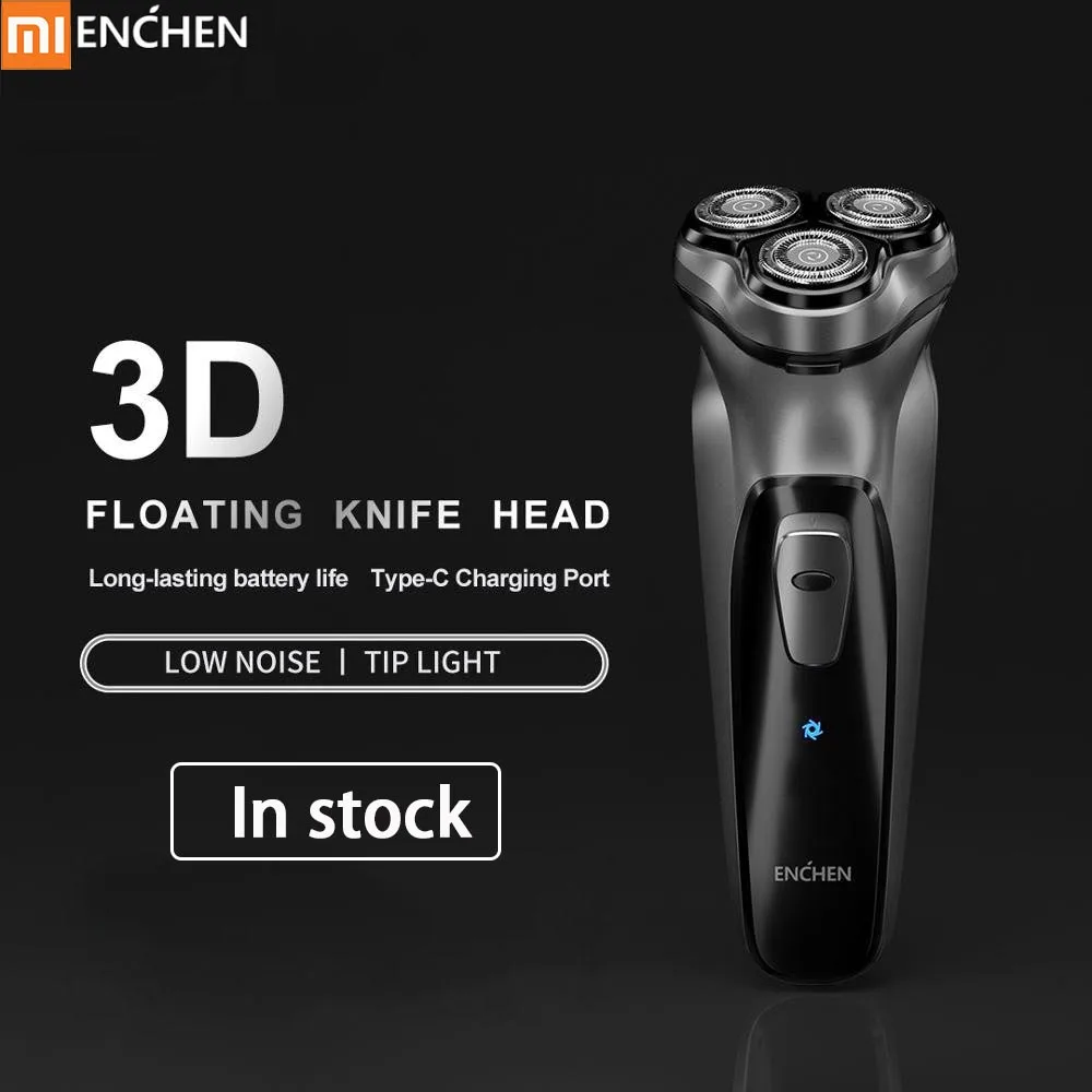 Xiaomi Mijia для лица бритва Enchen BlackStone 3D электробритва мужские моющиеся type C USB