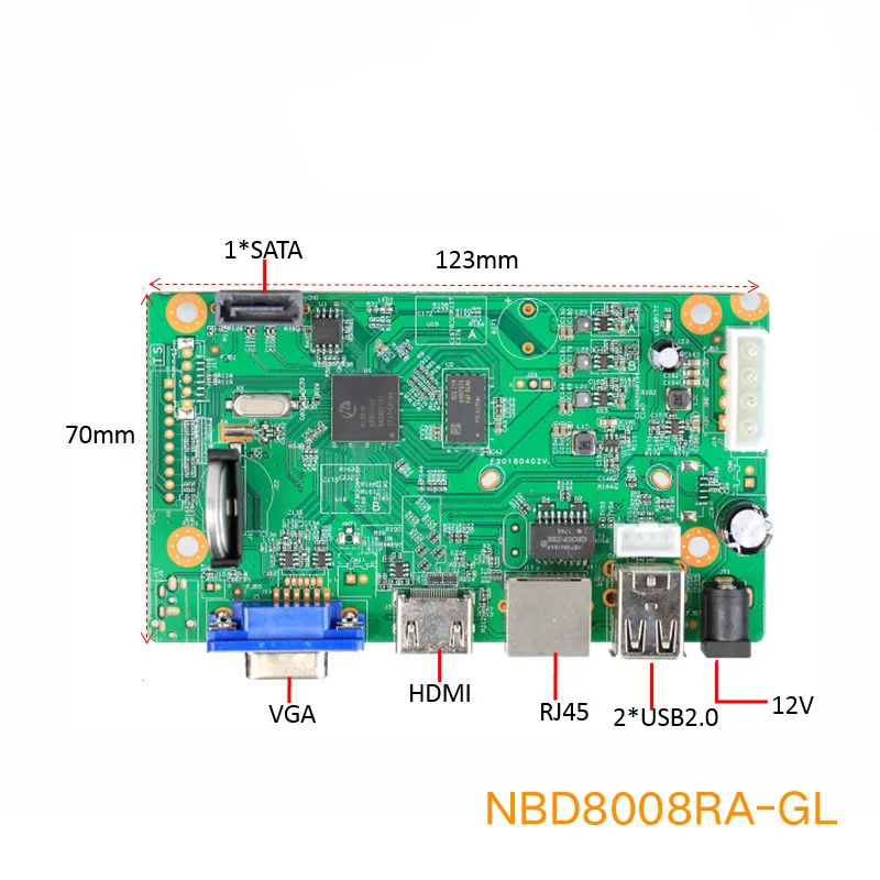 Heanworld HD 4CH 5MP NVR CCTV 8CH 4MP 2MP видео рекордер для системы видеонаблюдения Поддержка VGA