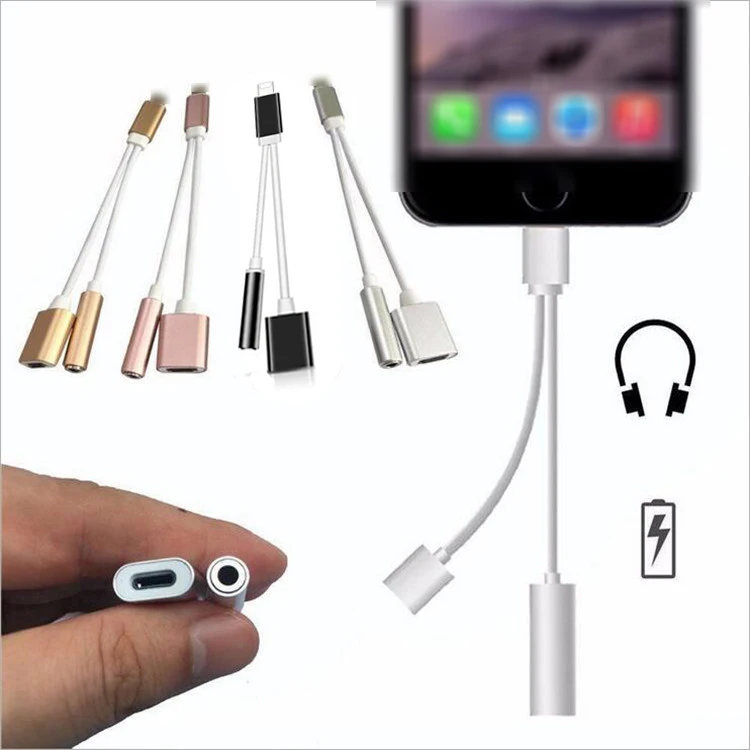 1 шт Зарядка 2 в Lightning наушники 3 5 мм Micro USB iPhone 7 кабель для передачи данных аудио
