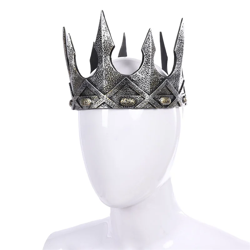Novo Plutônio Espuma Medieval Reis Coroa Rei Real Tiaras Headwear Antigo Capacete Viking Hombre Vestir-se