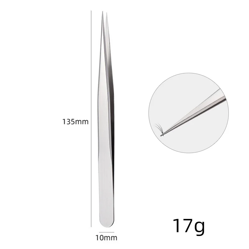 

High Quality Closed Eyelashes Tweezers Stainless Steel Anti-static Tools Eyebrow Tweezers For 3D 6D Lashes Extensions Wholesale