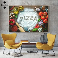 kitchen painting art wall pictures pizza painting food art print modern picture seasoning poster and print for living room decor