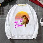 Cheems собака Шиба-ину эстетика Vaporwave Мужская Толстовка Осенняя уличная одежда мужские пуловеры свитшоты мужские толстовки с капюшоном белого цвета