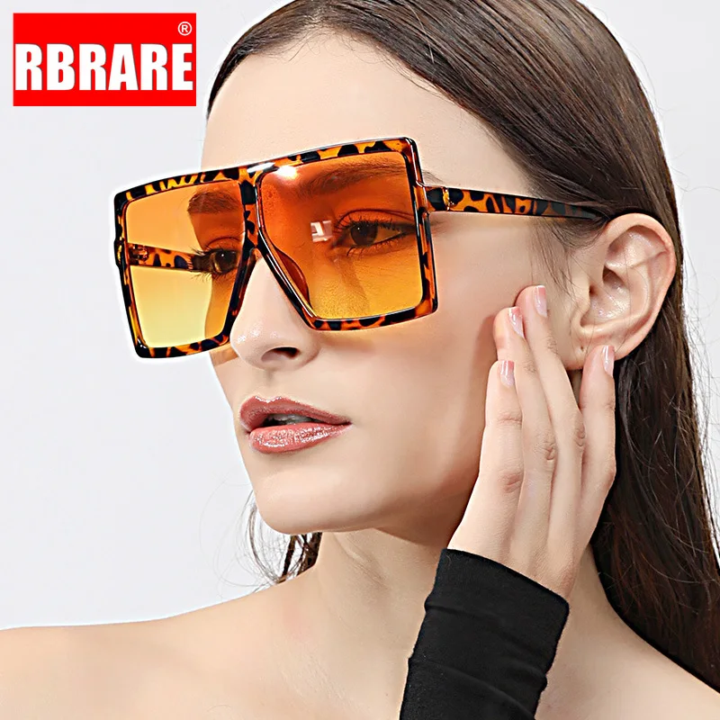 

RBRARE Square Sunglasses Women Retro Oversized Sunglasses Women Luxury Brand Sun Glasses for Men Vintage Gafas De Sol Mujer