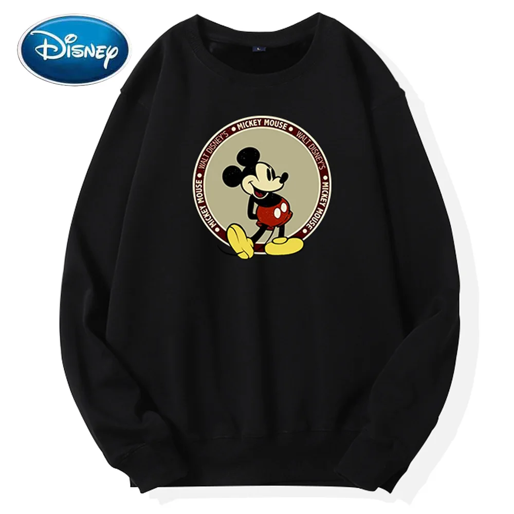 Disney толстовка с Микки Маусом принтом в виде букв пуловер круглым вырезом милые