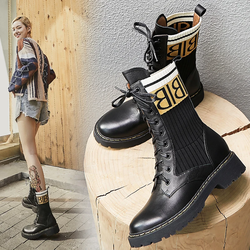 Zapatos De Mujer коллекция 2019 года женская обувь Зимние полусапожки на платформе модная однотонная Черная Женская