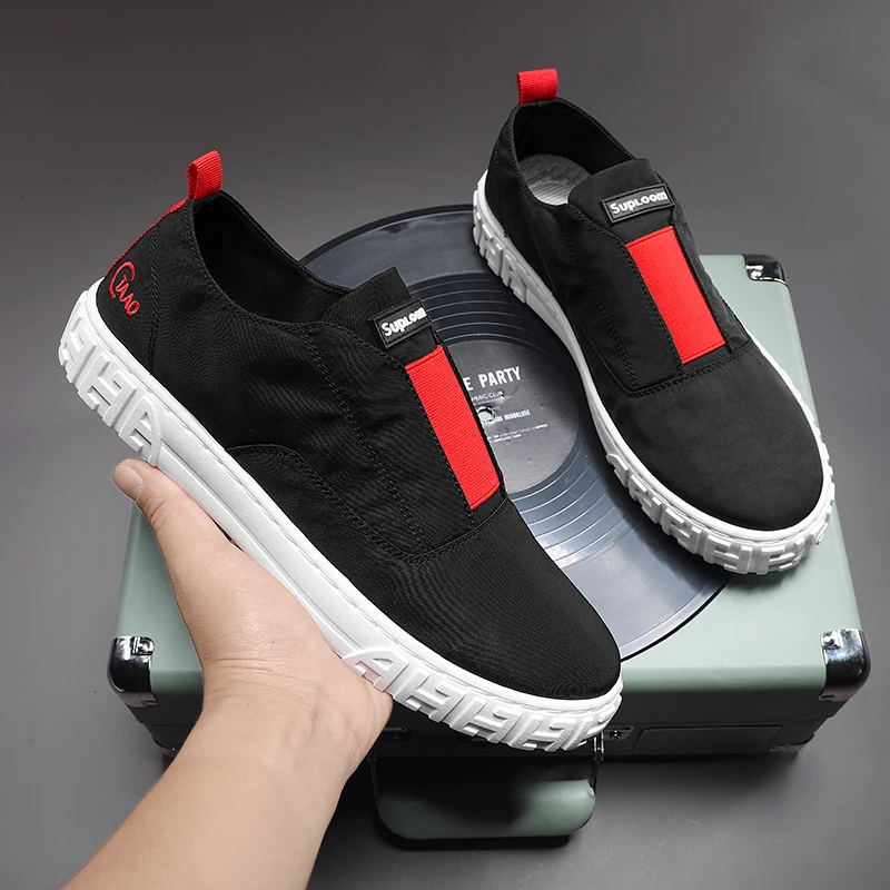 

Zapatillas Hombre Summer New Canvas Shoes Men Comfortable Soft-Soled Loafers Korean Hot Vulcanized Calceus Chaussures Casual A51