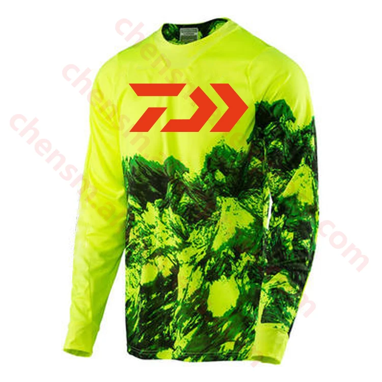 

New Style DAIWA CoolMax Fishing Clothing Long Sleeve Sunscreen Anti-uv Breathable Coat Summer Fishing Shirt Size XS-5XL