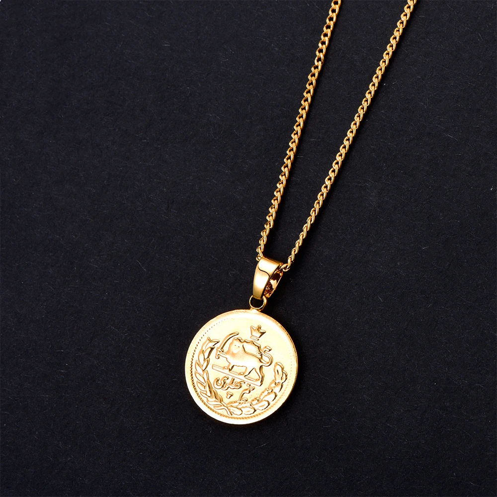 Винтажное классическое круглое металлическое ожерелье с изображением короны