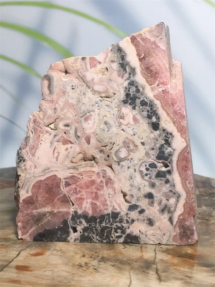

Натуральный камень, красный Родохрозит, кристалл кварца, образец доски, модный орнамент, исцеляющая руда, искусственная доска, декор комнат...