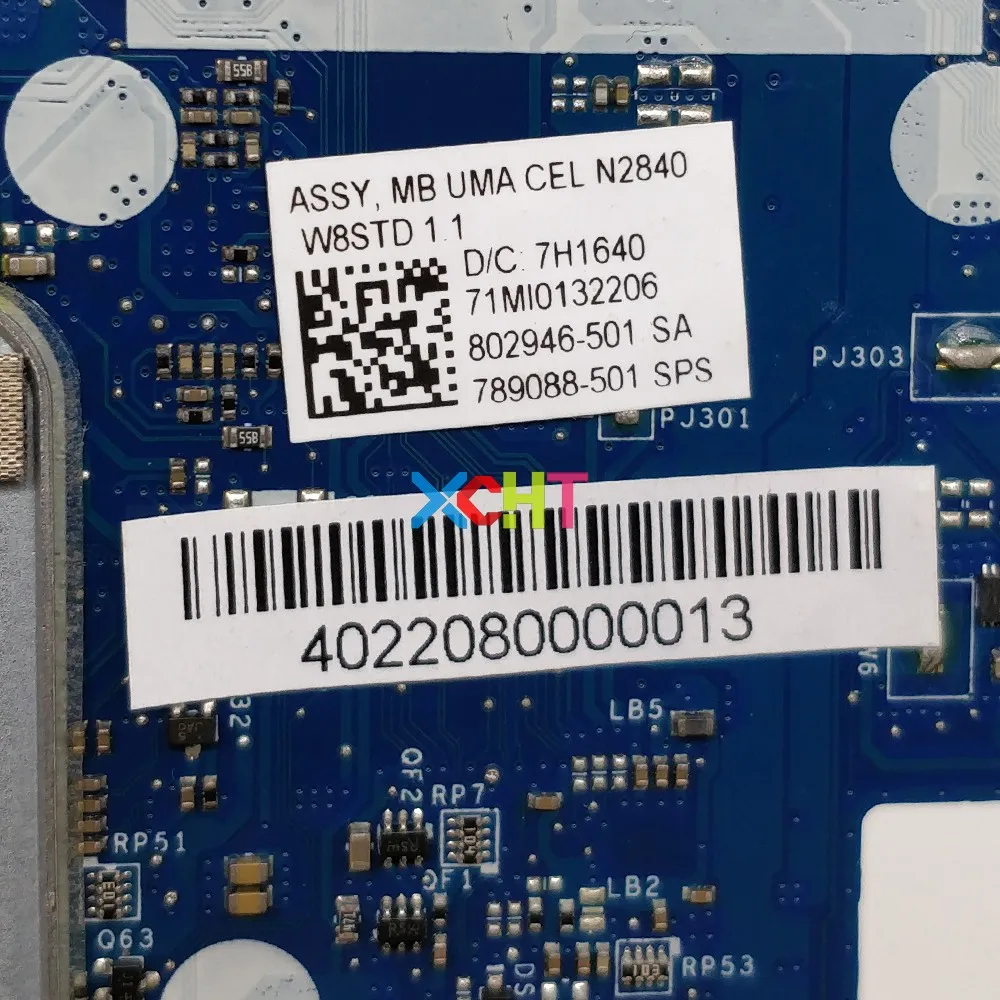 Материнская плата для ноутбука HP Pavilion 11 11-N Series 789088-501 ZPT10 LA-B151P UMA w N2830 CPU | Компьютеры