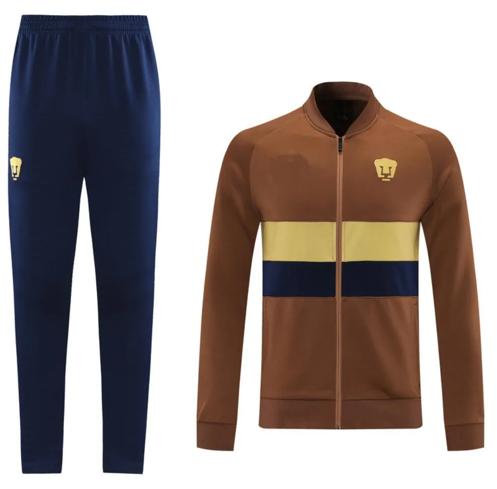 

T 2021 2022 UNAM soccer tracksuit Club America football training jacket tracksuit long sleeve Surveteme men suit