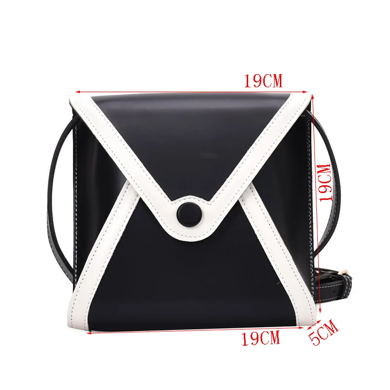 

Envelope Flap Women's Crossbody Bag Square Handbag Designer Shoulder Messenger Bags Female Clutch Adjustable Strap Purse