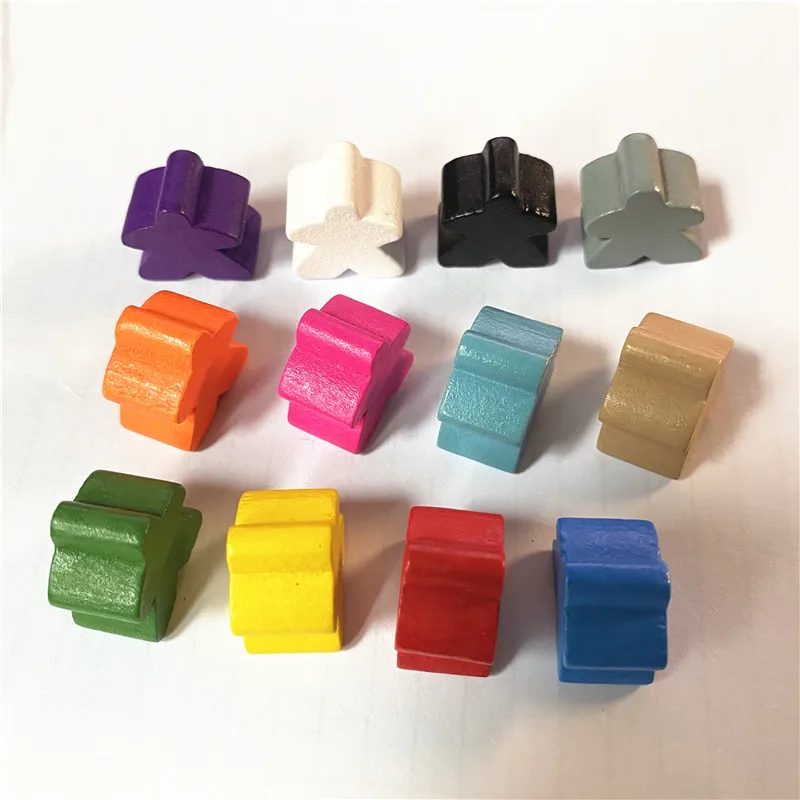 40 шт. деревянные шторы/шахматы стандартного размера 16 мм для Meeple аксессуары