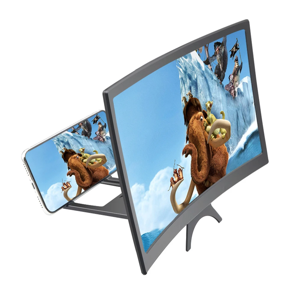 3D Screen Amplifier 12 Inch Mobile Phone Magnifier Video for Smartphone Stand Eyes Protection Holder | Инструменты