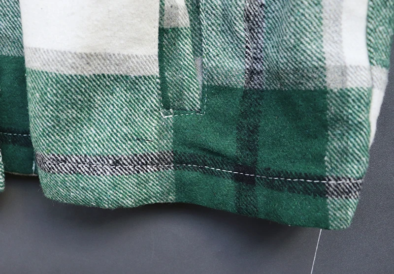 Женская винтажная рубашка в клетку розовая красная зеленая теплая блузка с