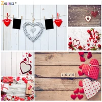 vinyl custom valentine day photography backdrops prop love heart rose flower wooden floor photo studio background 21415 zoom 04