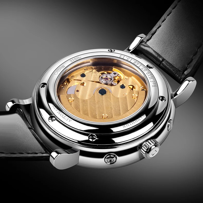 Часы для мужчин мужские автоматические наручные часы HAZEAL человек Элитная одежда