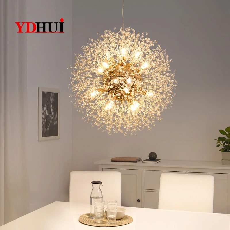 Свеча ШАР светодиодный люстра освещение в форме одуванчика столовая гостиная