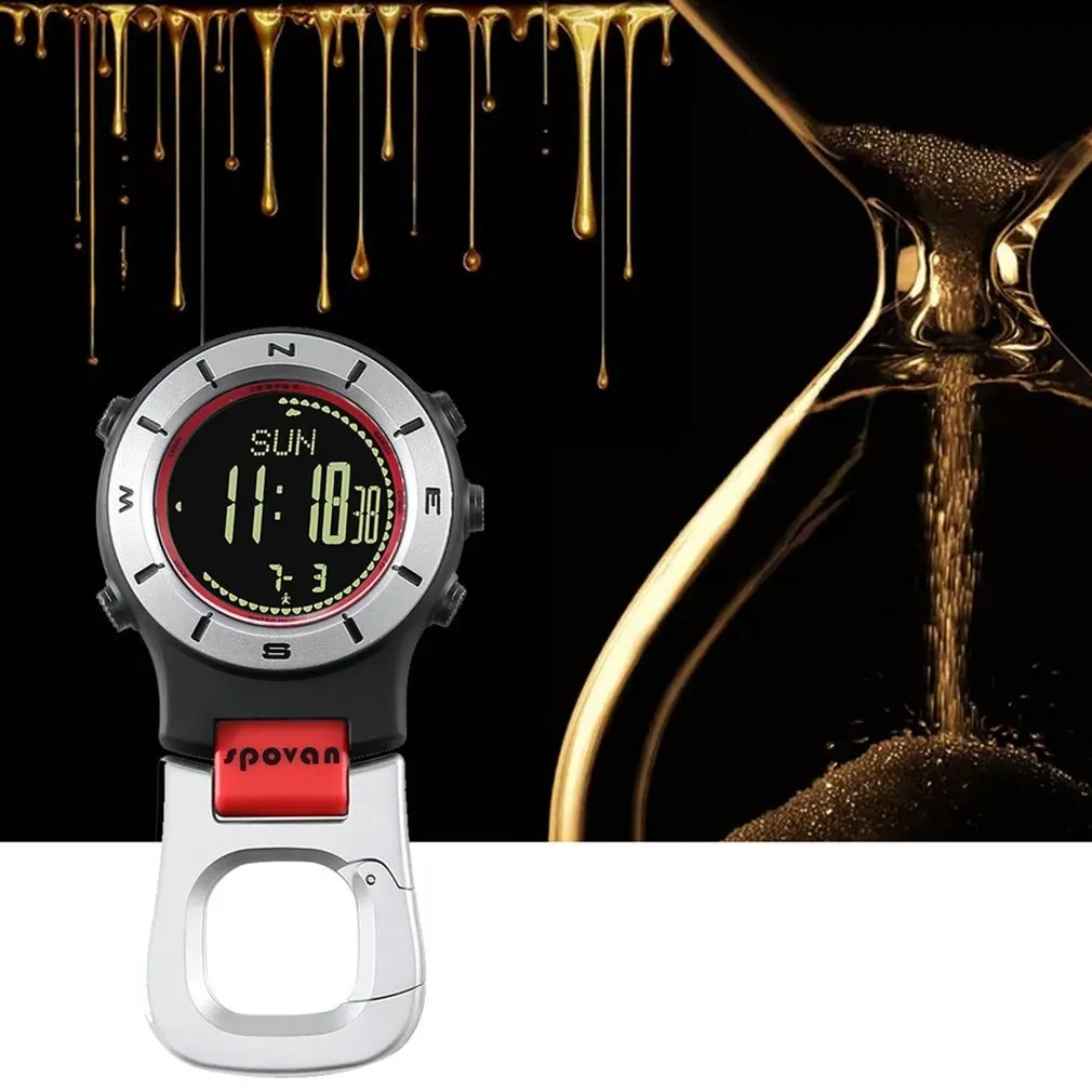 

Sport Smart Watch Pocket Altimeter Barometer Compass LED Watch Sports Watches Fishing Hiking Climbing Pocket Watch