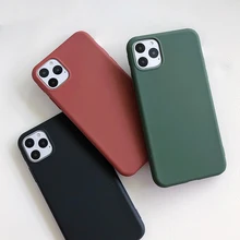 Матовый армейский зеленый чехол для телефона iPhone 11 12pro Max