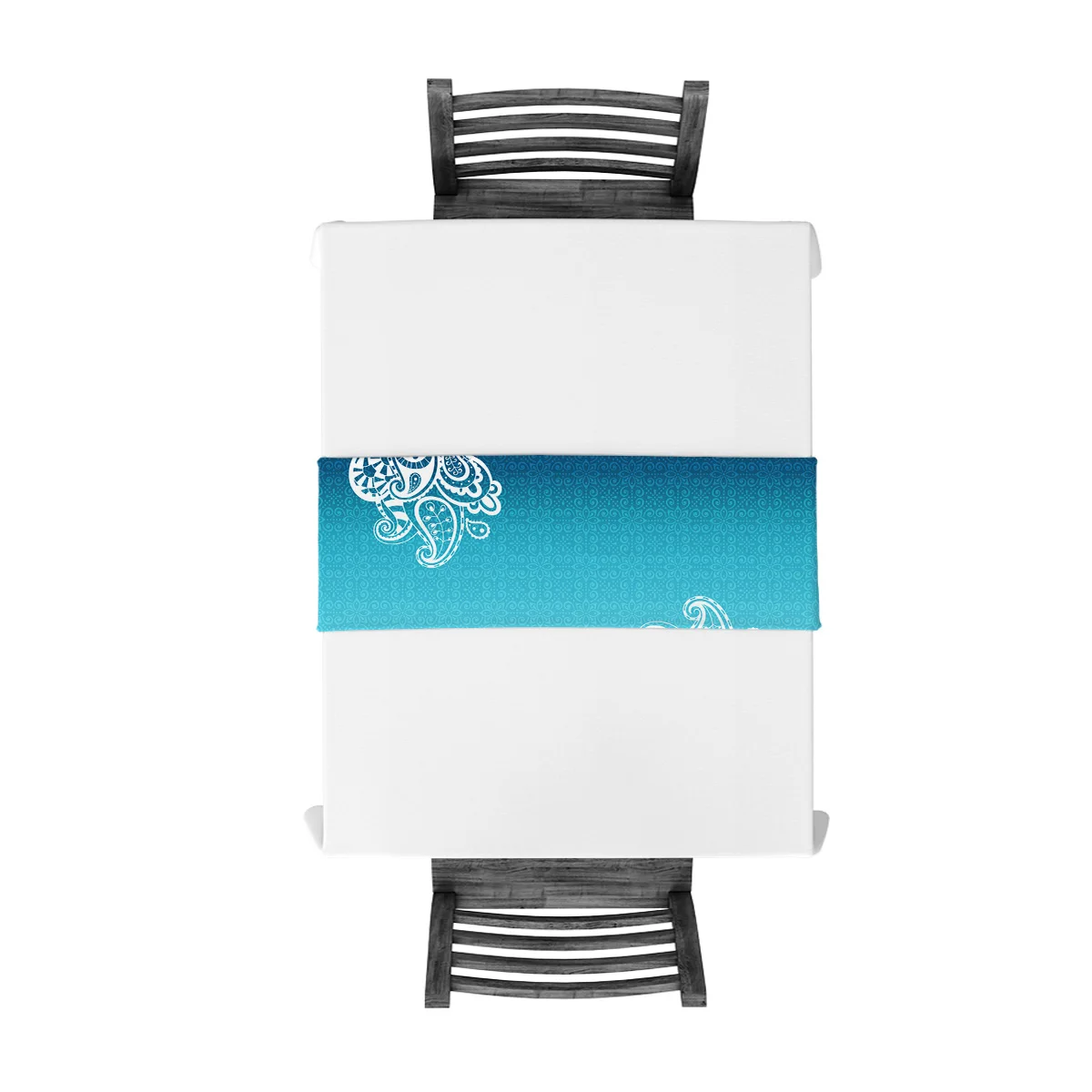 Индийский традиционный узор напечатанный Настольный дорожка рождественские