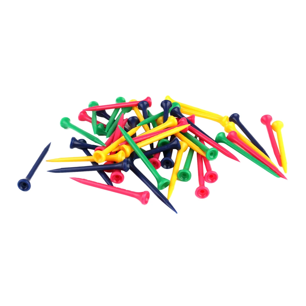 50 шт. пластиковые градиентные тройники для гольфа 80 мм| |