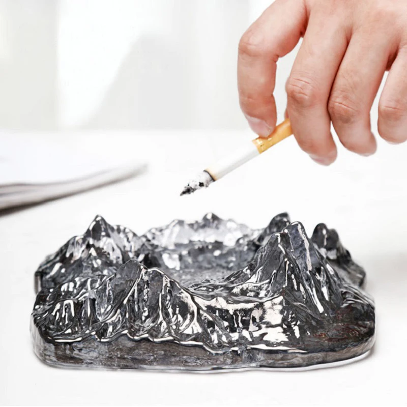 Айсберг стеклянная пепельница творческая большая емкость сигары Портативный