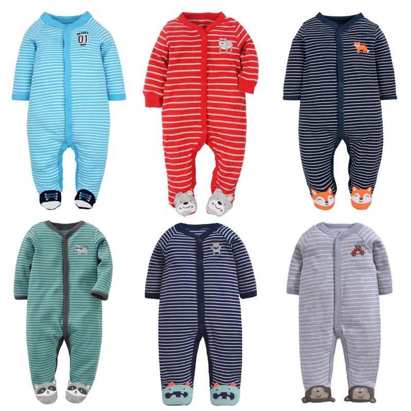 Детский хлопковый комбинезон с длинными рукавами для мальчиков, jumsuit, одежда для маленьких мальчиков от 0 до 3 месяцев зимняя одежда для маленьких девочек, комбинезон