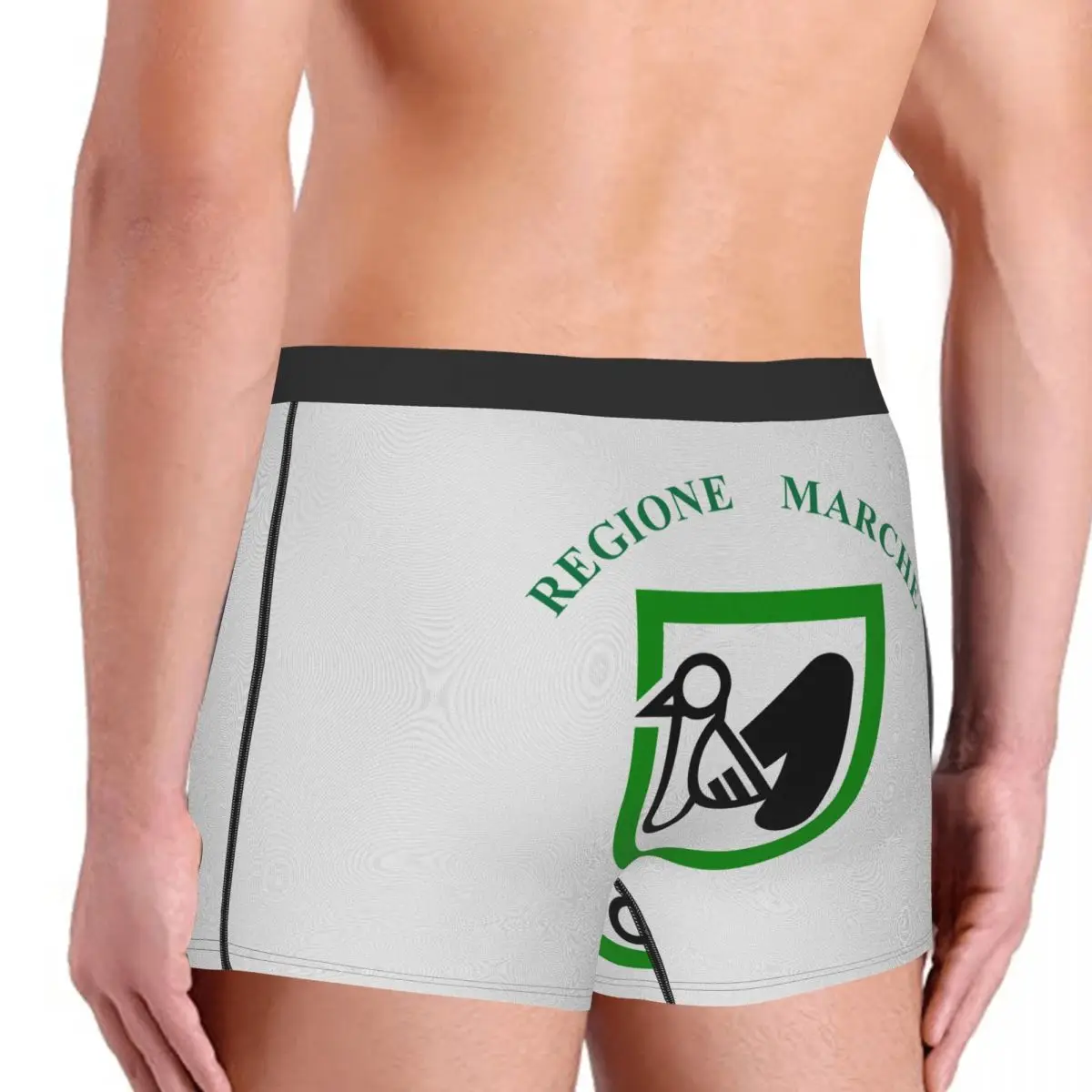 Flag Of Marche Men's Boxer Briefs regions of Italy Geeky elastic pants for men