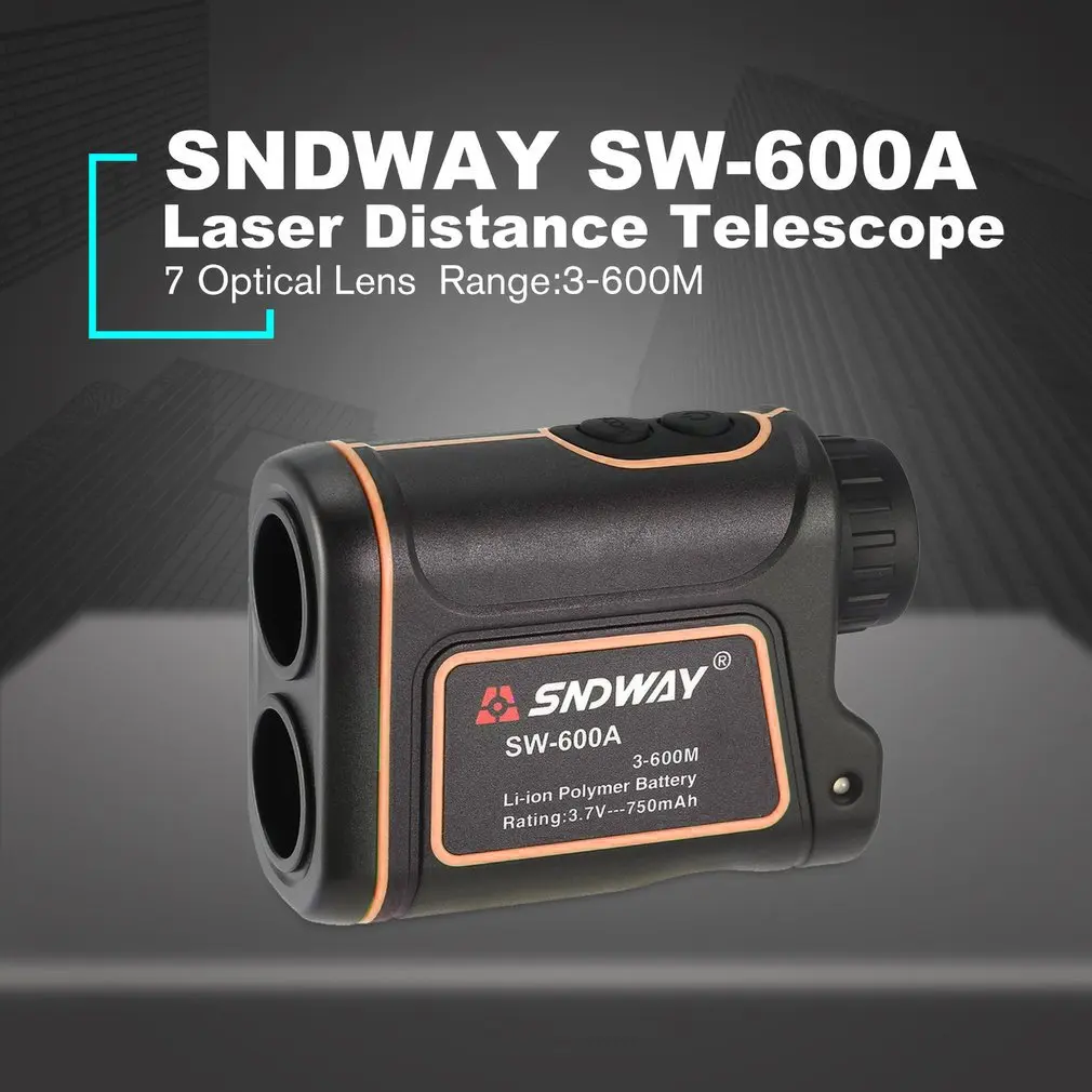 

SNDWAY SW-600A Монокуляр телескоп лазерный дальномер 600 м трена лазерный дальномер для гольфа, охоты, лазерный дальномер