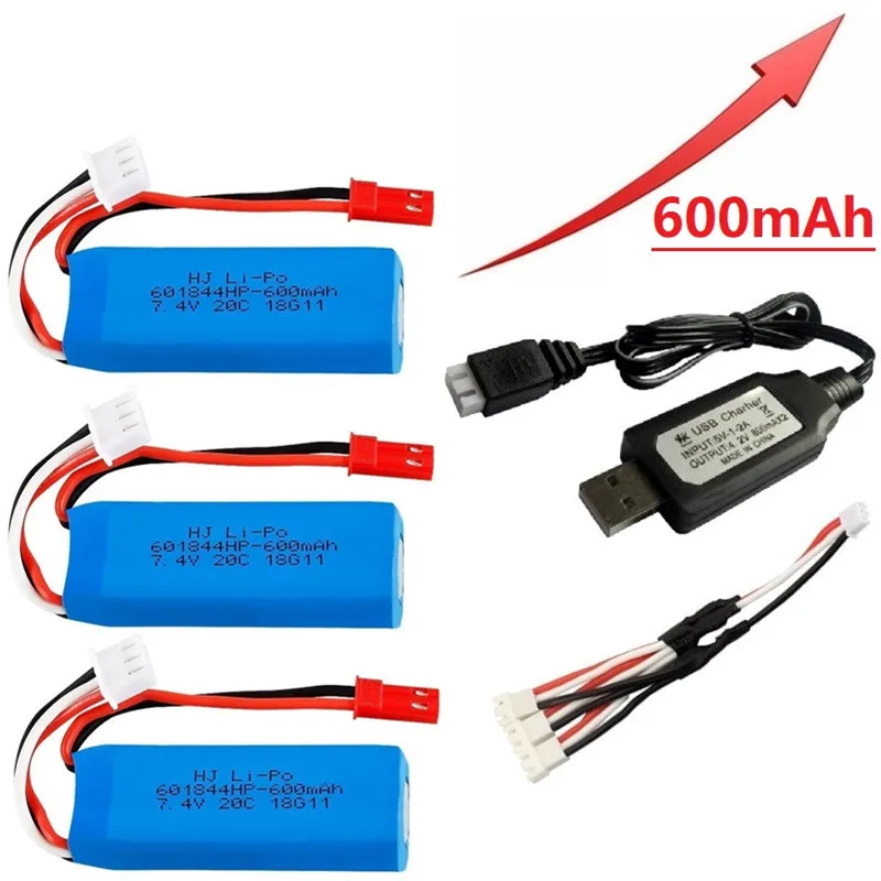 7 4 V 450mAh Lipo батарея и USB зарядное устройство для WLtoys K969 K979 K989 K999 P929 P939 RC автозапчасти