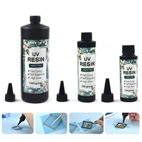 quick drying uv glue clear hard resin glue for diy epoxy resin mold pendant frame jewelry making 100g200g1000g