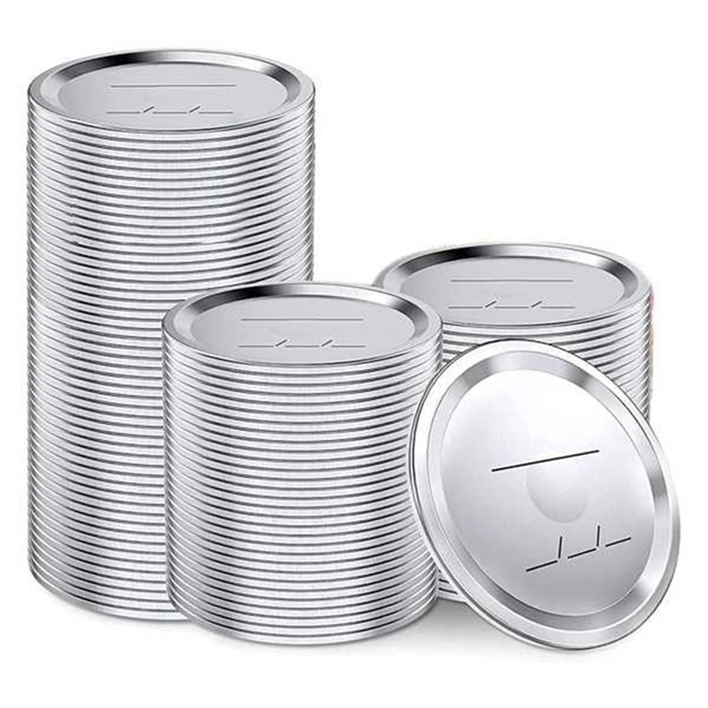 

AT69 -60 Pcs Regular Mouth Canning Lids for Ball,Split-Type Lids Leak Proof 70mm Mason Jar Lids for Canning,for Airtight Jars