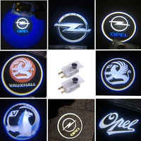 car styling 1pair led courtesy lamp car door welcome lights 12v projector logo shadow lamp bulb for opel insignia accessories