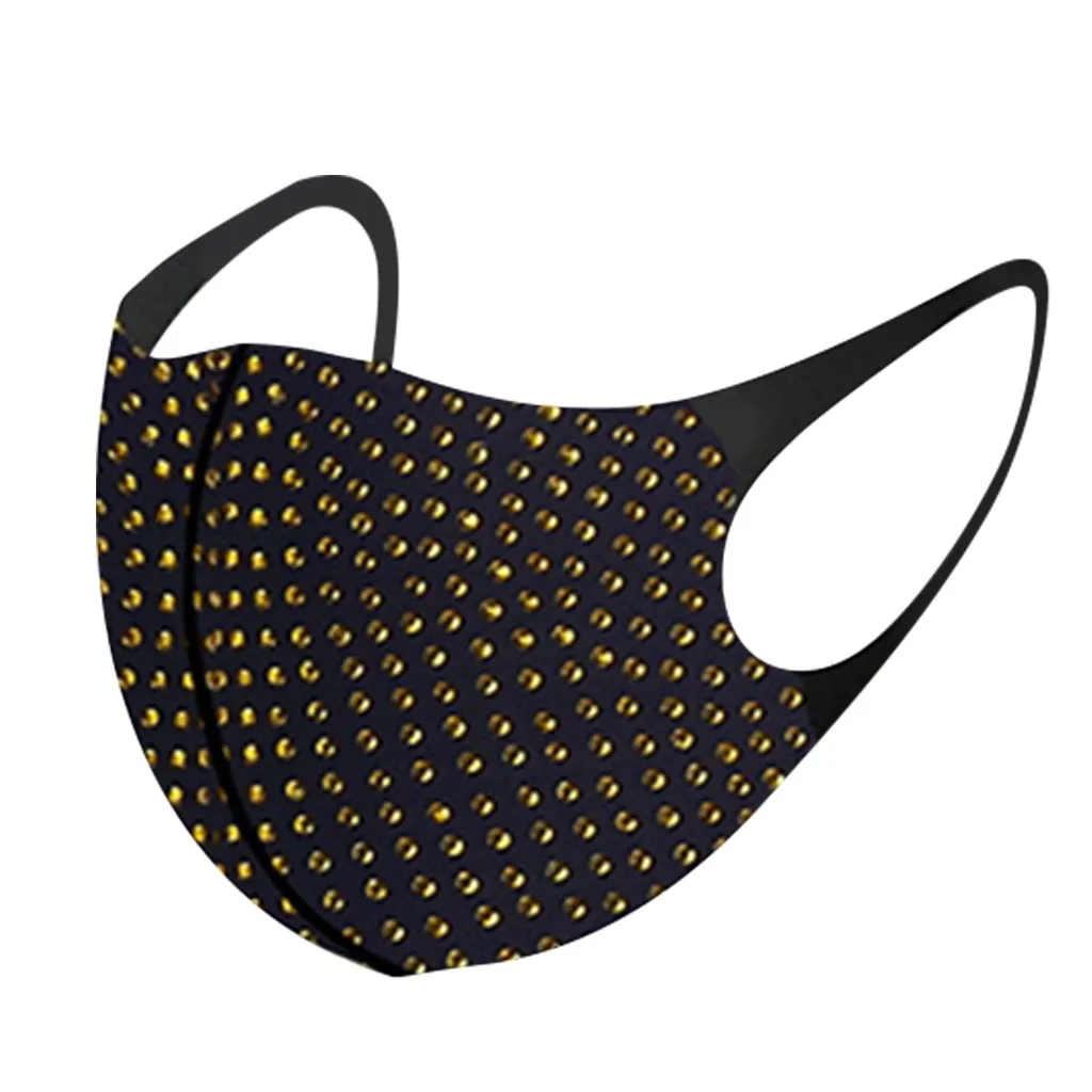 1 шт. Алмазная Маска для лица женщин многоразовая дышащая безопасная защитная 3d