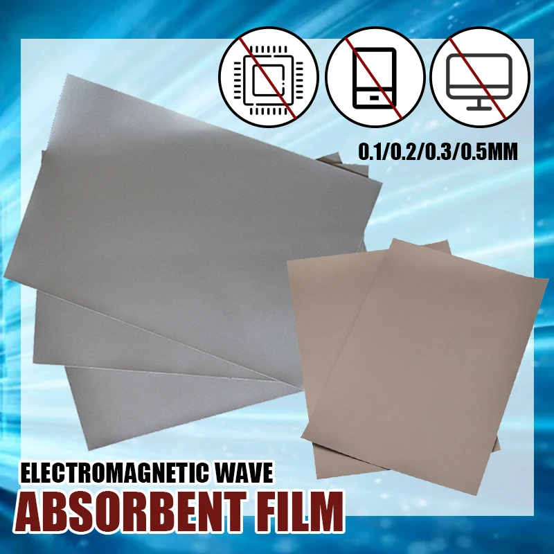 

High Frequency Electromagnetic Wave Absorbing Film Material Anti-electromagnetic Radiation Interference Magnetic Fabric Shield