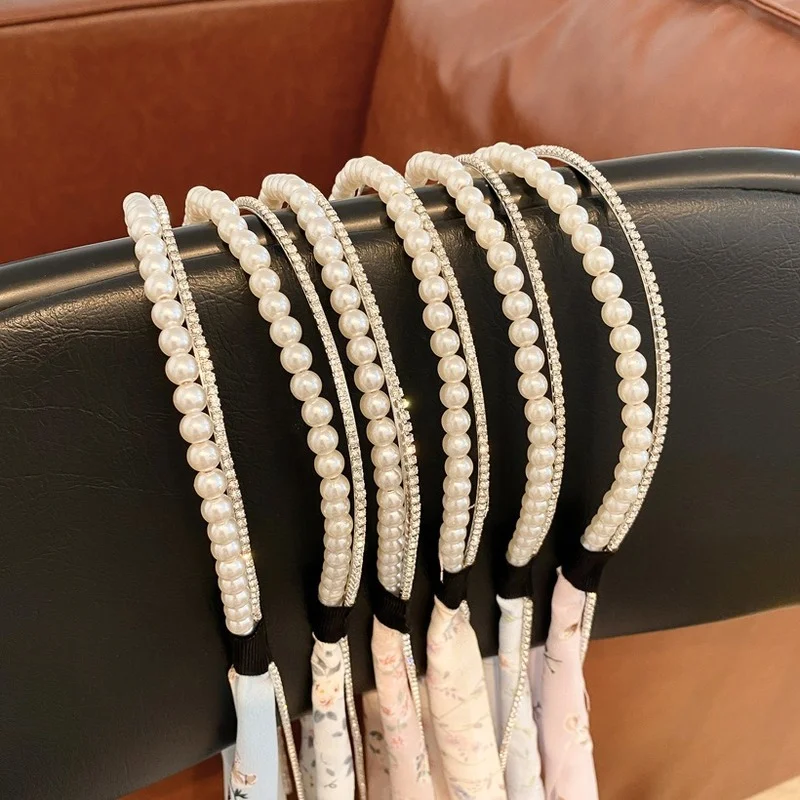 Повязка на голову с жемчужинами супер сказочная плетеная заколка для волос