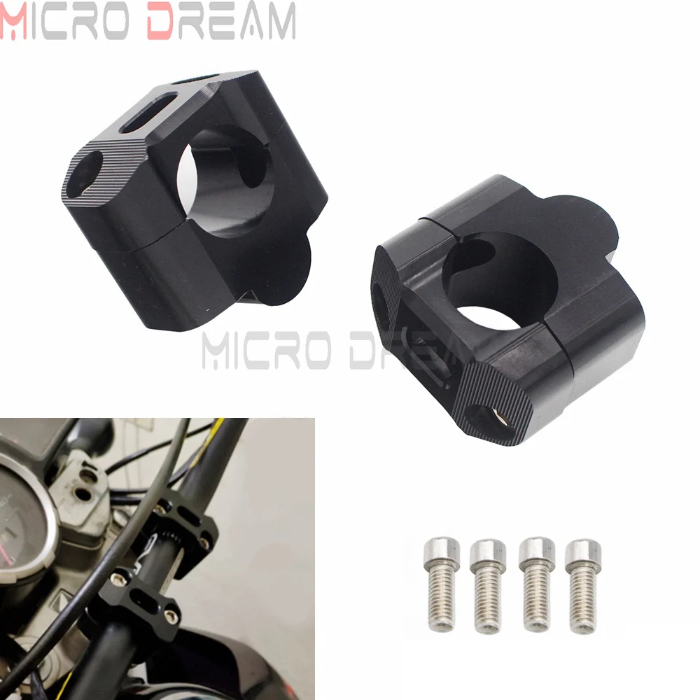 2 шт. алюминиевые универсальные крепления на руль мотоцикла от 7/8 до 1-1/8 дюймов |
