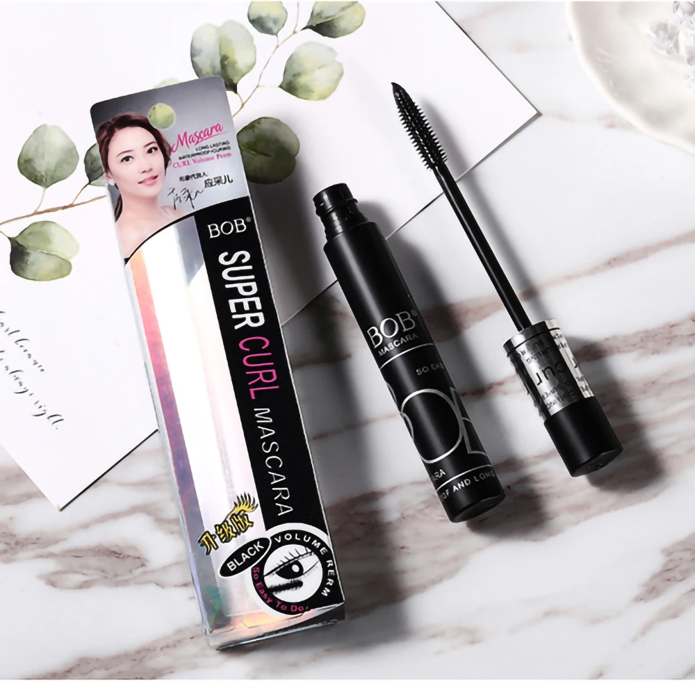 Цветная тушь для ресниц BOB красного синего и черного цвета прочная водостойкая