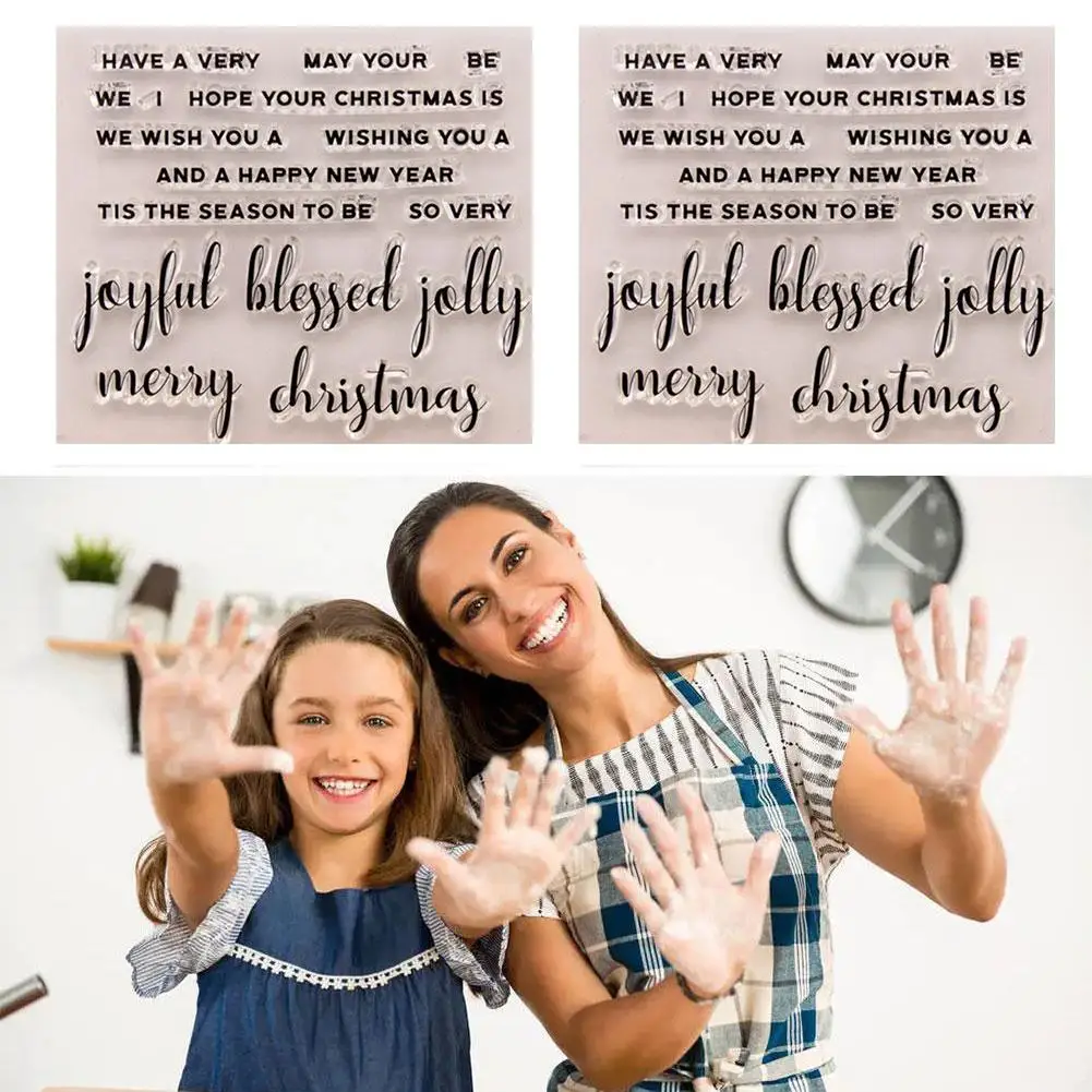 

Clear Stamps Deer Snowflake Tree Silicone Stamp For DIY Craft Making Supplies Card Paper Scrapbooking J3L0