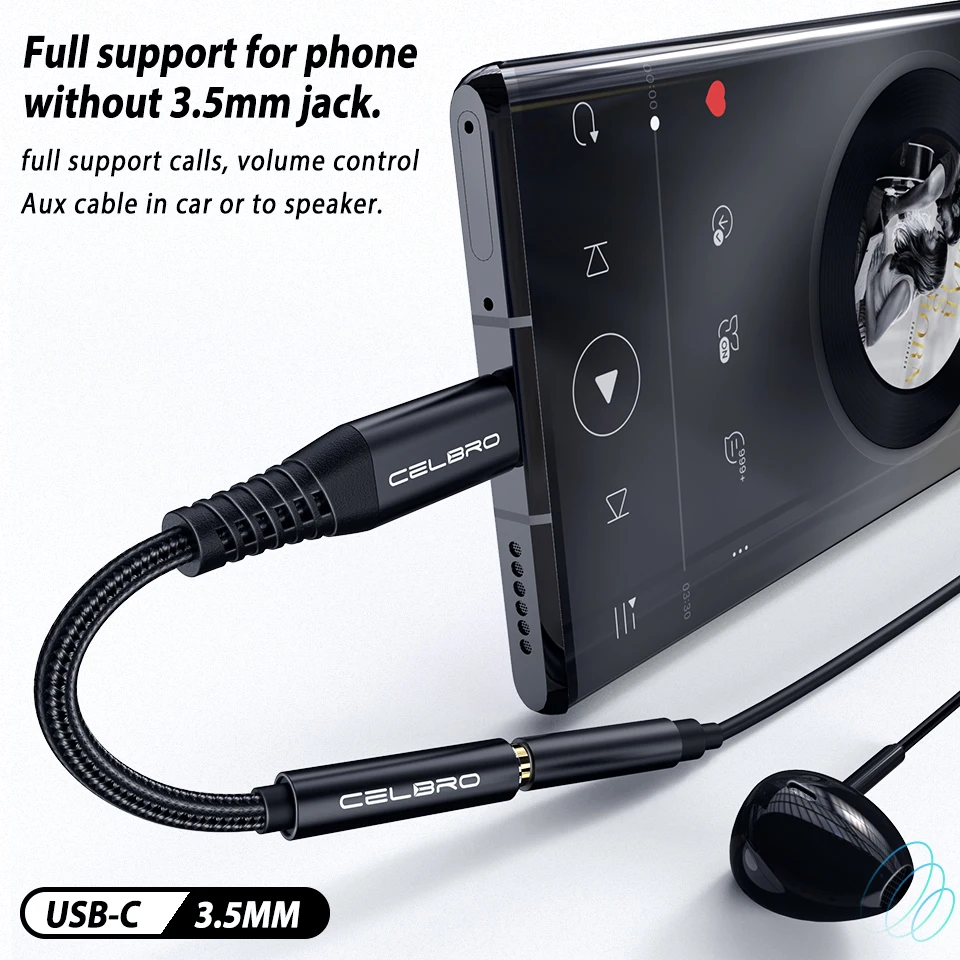 Кабель с разъемом USB Type-C на 3 5 мм адаптер типа C AUX аудиоразъем для наушников Samsung