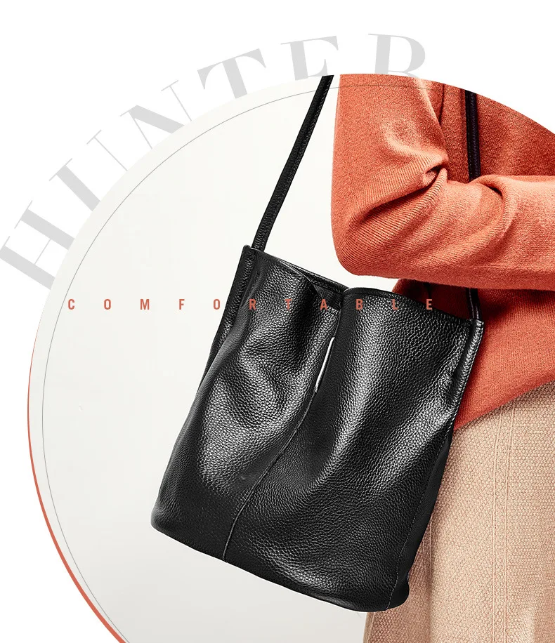 BRIGGS натуральная коровья кожа Сумка через плечо женская модная женская сумка-мешок мягкая кожа женские сумки на плечо вечерние женские сумки