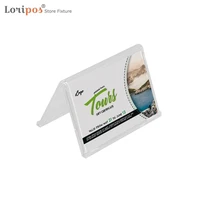 acrylic table card horizontal v shape meeting table sign table card billboard wear resistant seat card display