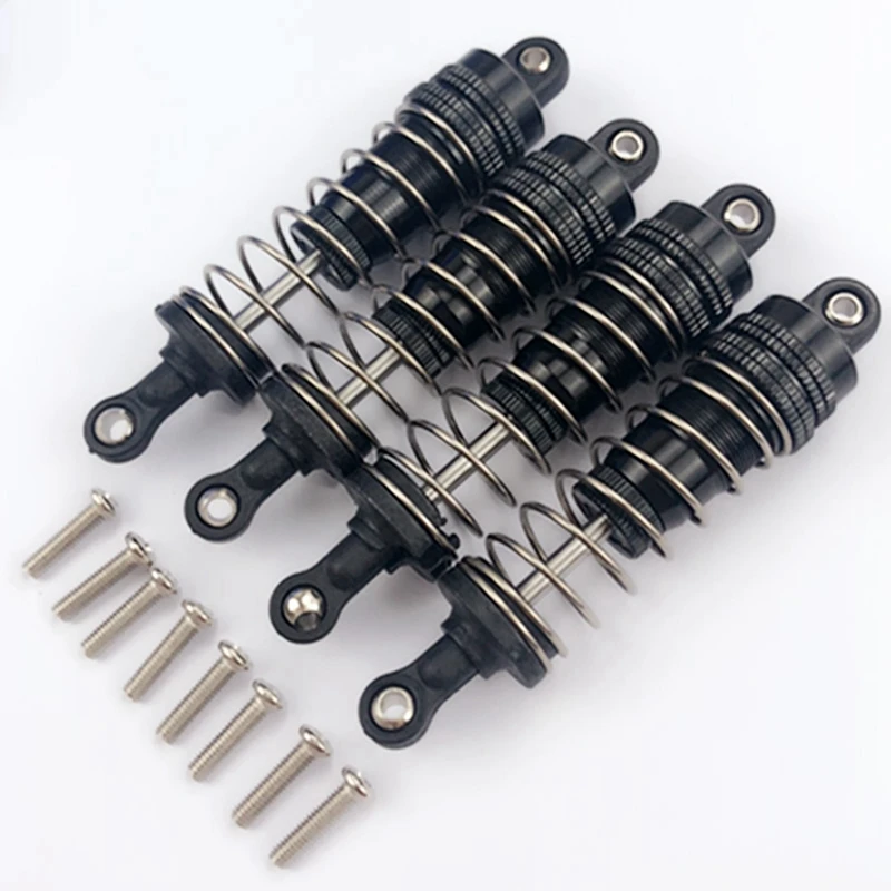 

8Pcs Metal Shock Absorber Damper Replacement Accessory Fit for WLtoys 144001 1/14 RC Drift Racing Car Parts,Black & Grey