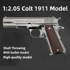 2021 Новинка 1:2.05 Colt 1911 Миниатюрная модель пистолета брелок Цельнометаллический корпус сплав не может стрелять мальчика подарок на день рождения Оптовая продажа