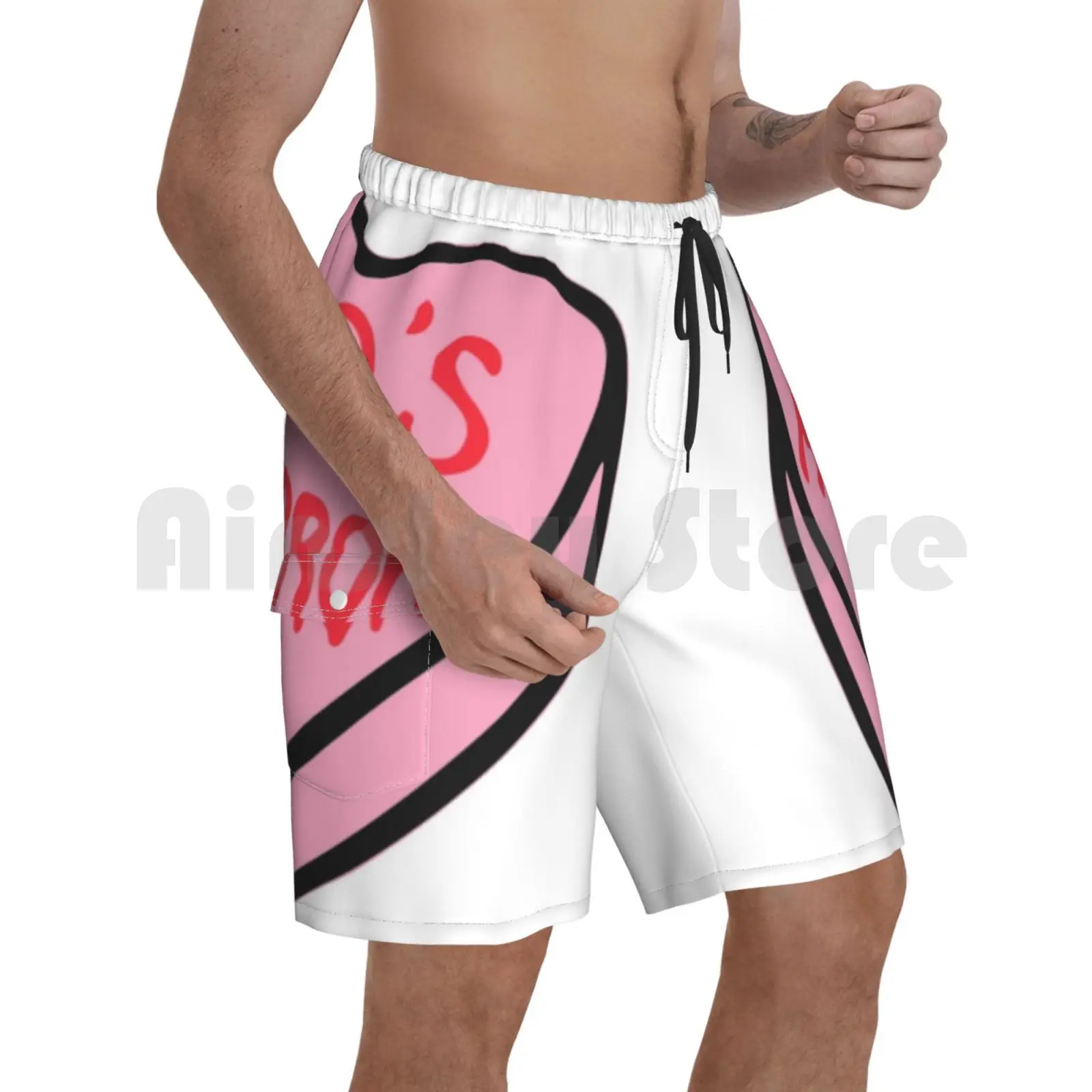 Ужастиках 80s Пляжные шорты мужские пляжные для купания Винтаж фильма ужасов